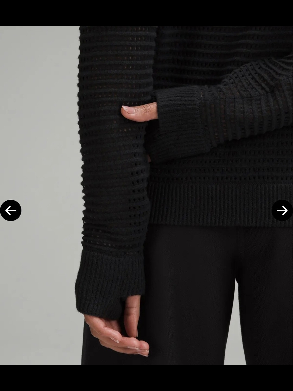 Lululemon Pointelle-Knit Cotton Sweater - Picture 5 of 10